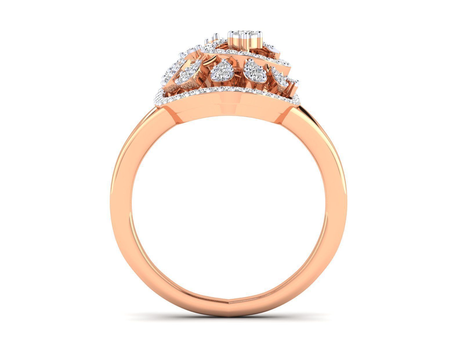 Women Pendant Earrings Ring set 3dm stl render detail 3D print model_42