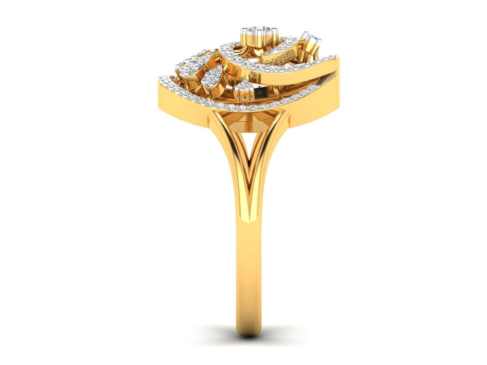 Women Pendant Earrings Ring set 3dm stl render detail 3D print model_60