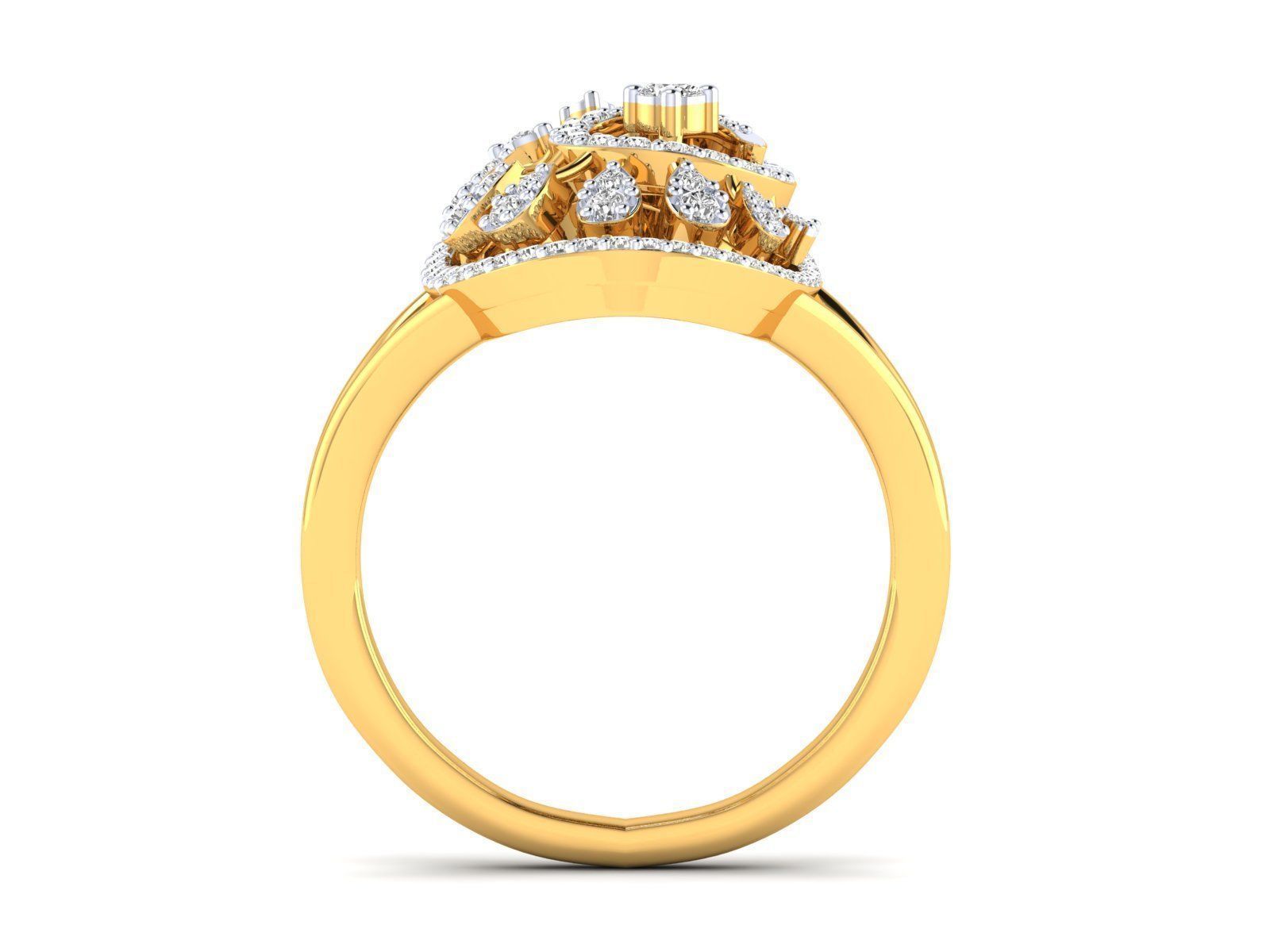 Women Pendant Earrings Ring set 3dm stl render detail 3D print model_57