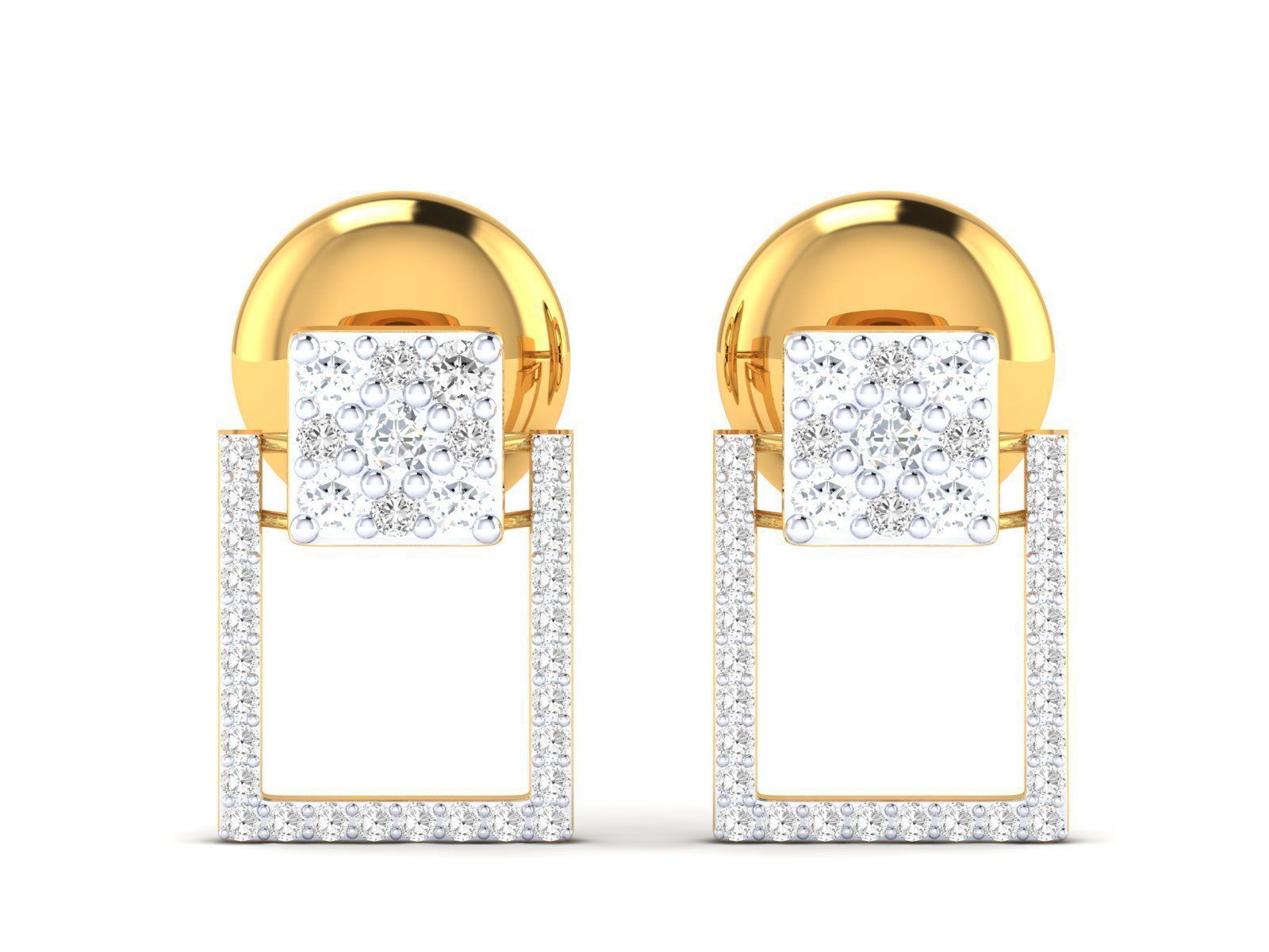 Women Pendant Earrings Ring set 3dm stl render detail 3D print model_37