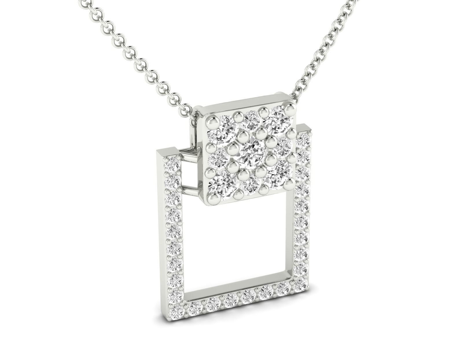 Women Pendant Earrings Ring set 3dm stl render detail 3D print model_12