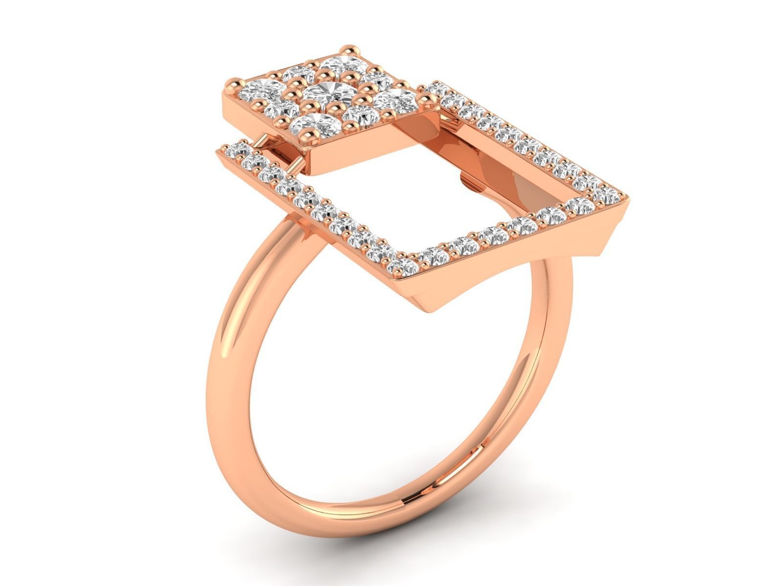 Women Pendant Earrings Ring set 3dm stl render detail 3D print model_42