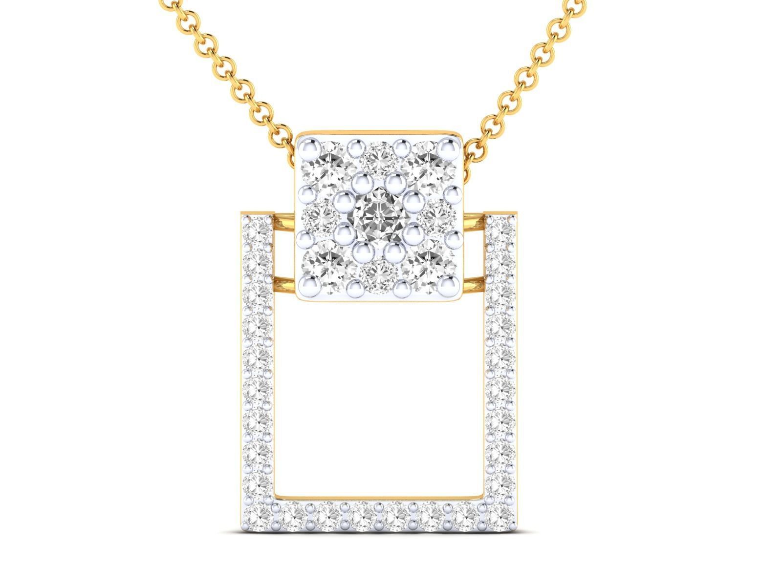 Women Pendant Earrings Ring set 3dm stl render detail 3D print model_18