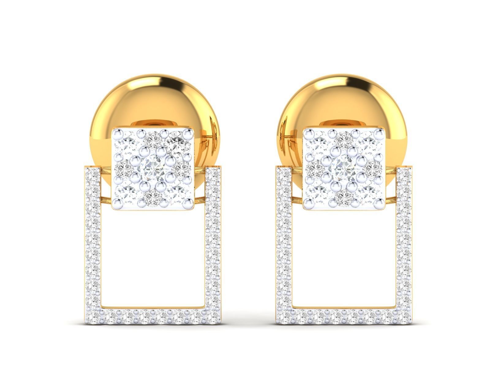 Women Pendant Earrings Ring set 3dm stl render detail 3D print model_38