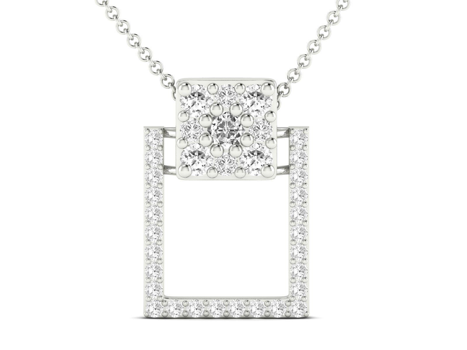 Women Pendant Earrings Ring set 3dm stl render detail 3D print model_13