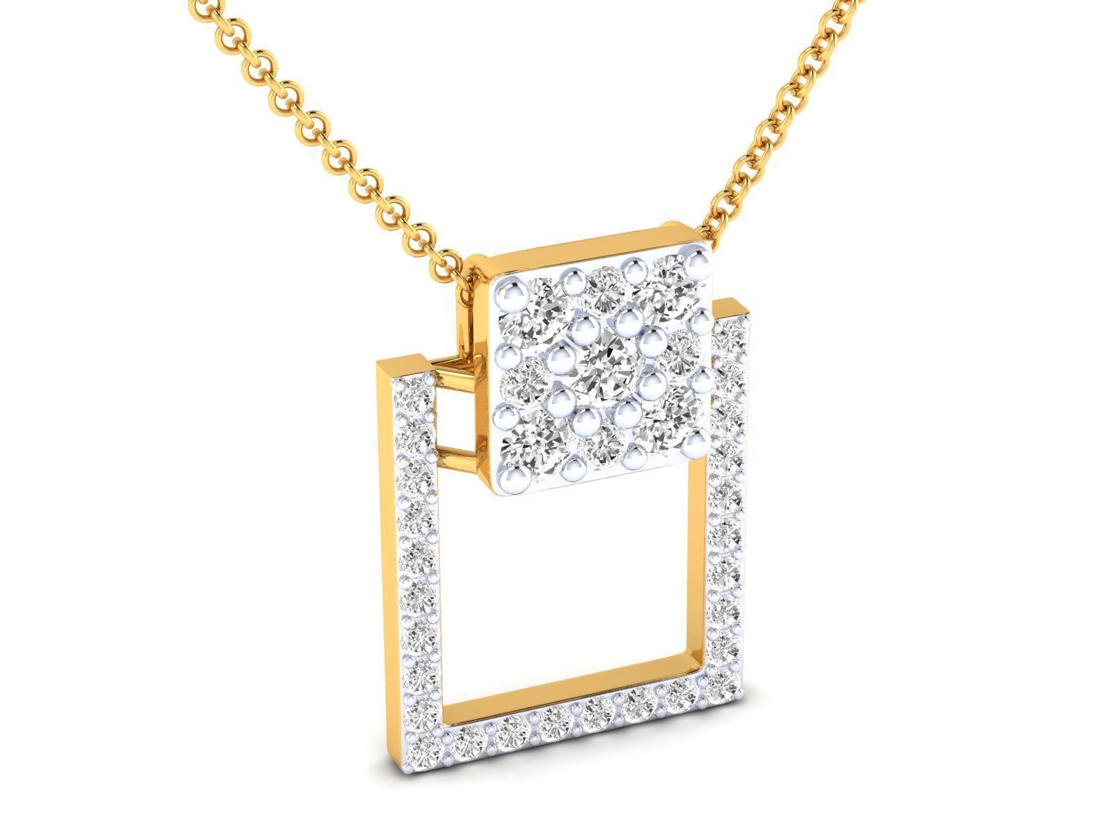 Women Pendant Earrings Ring set 3dm stl render detail 3D print model_15