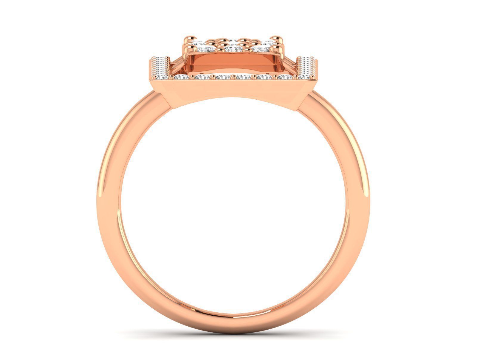 Women Pendant Earrings Ring set 3dm stl render detail 3D print model_43