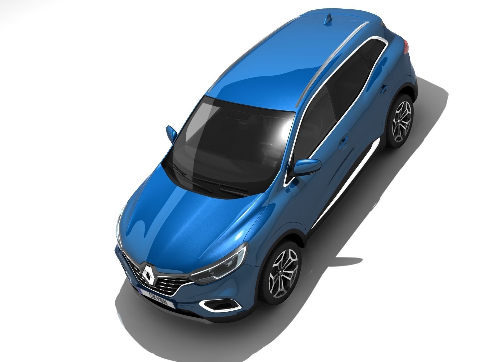 Renault Kadjar Low-poly 3D model_11