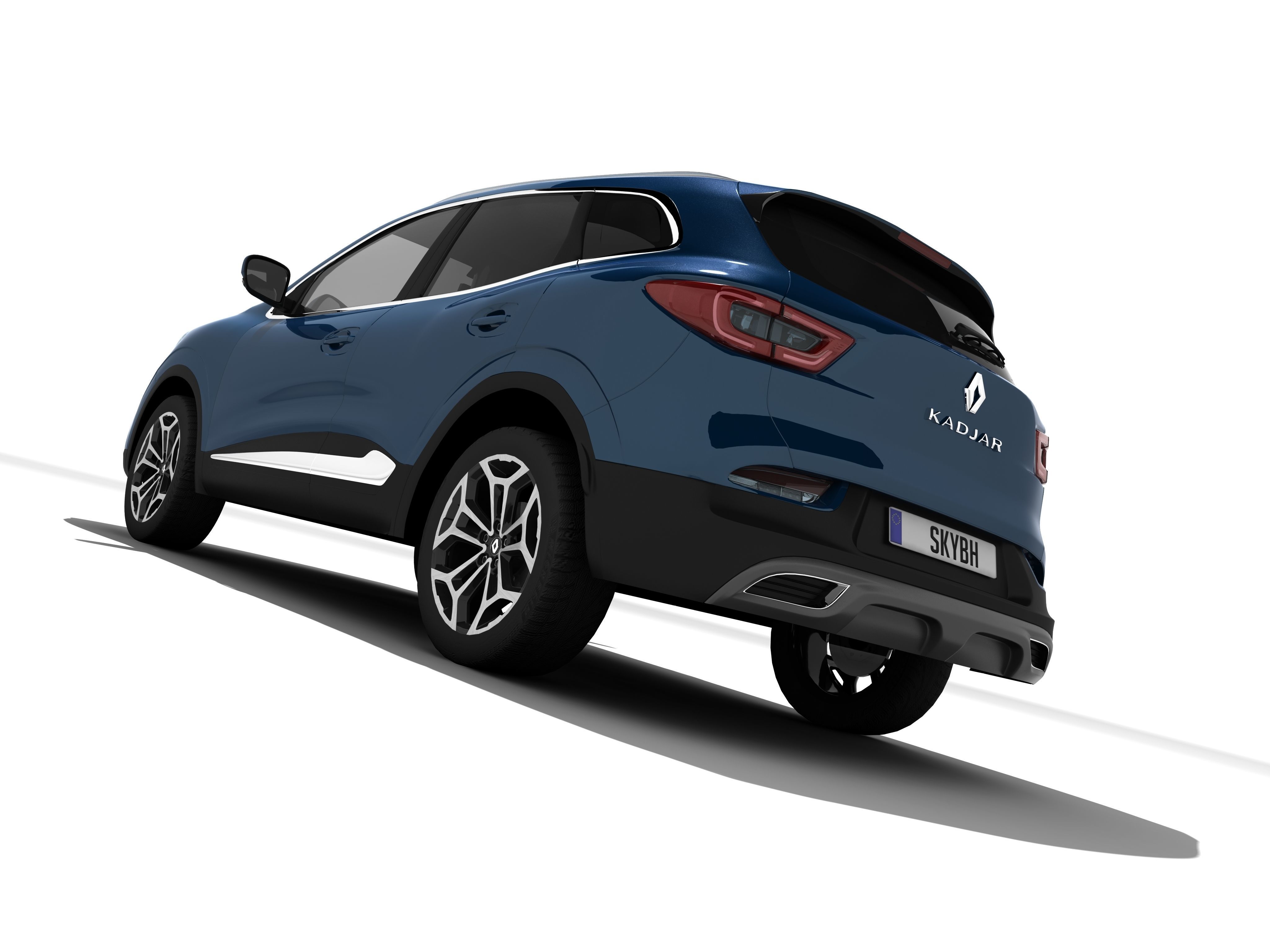 Renault Kadjar Low-poly 3D model_3