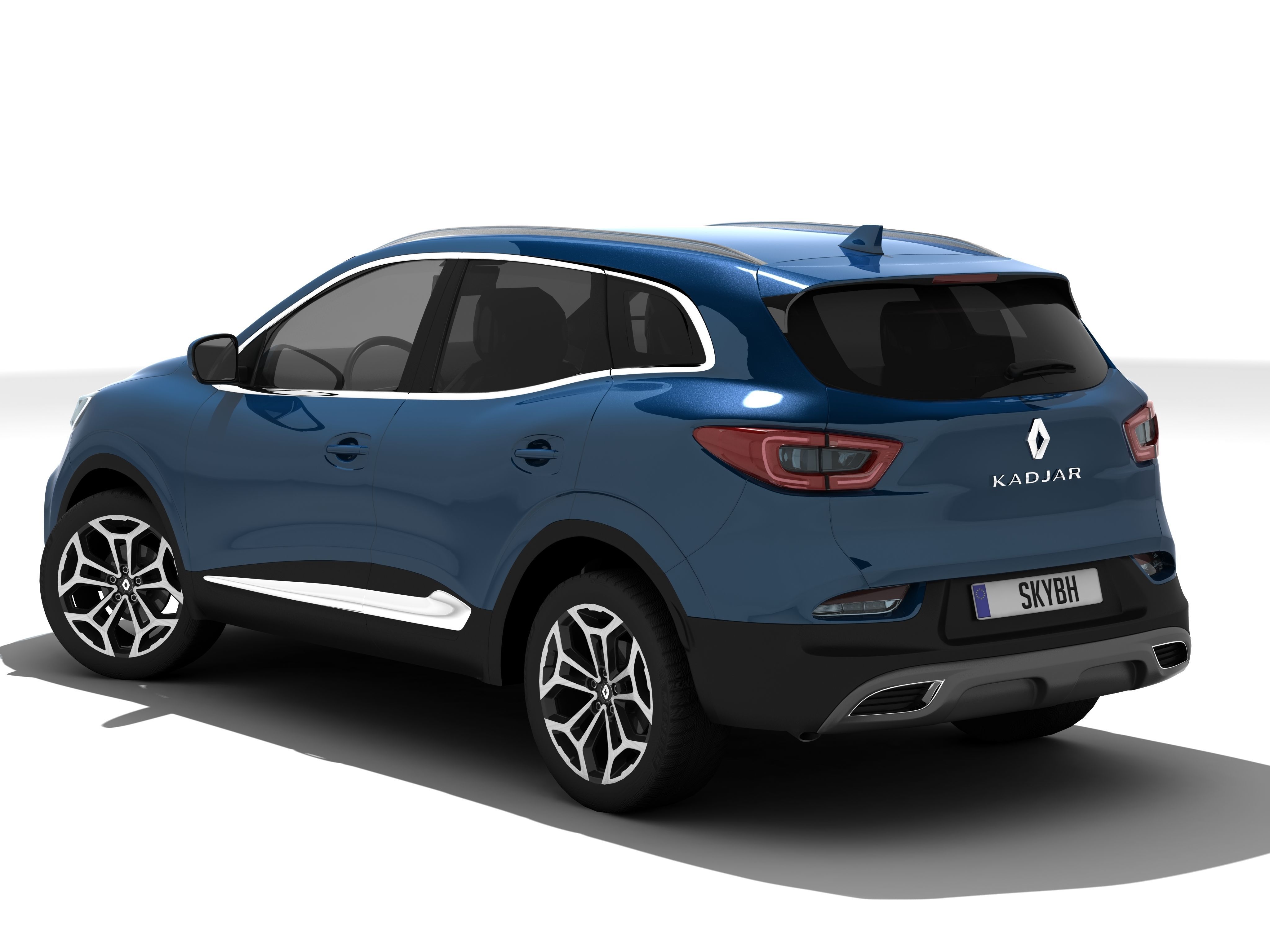 Renault Kadjar Low-poly 3D model_25