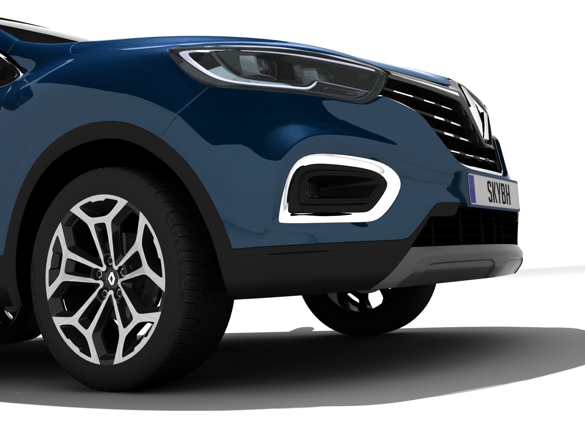 Renault Kadjar Low-poly 3D model_5