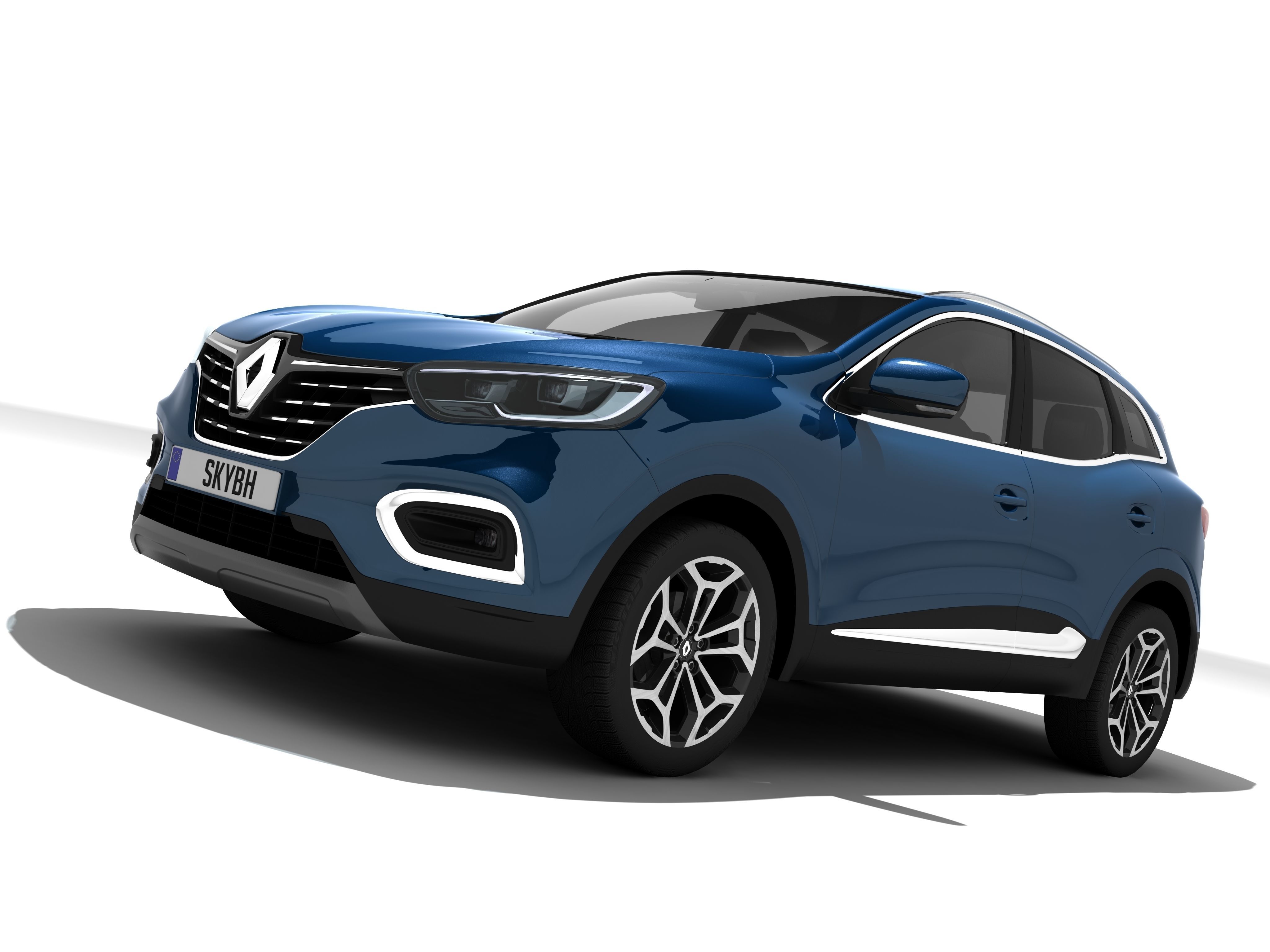 Renault Kadjar Low-poly 3D model_2