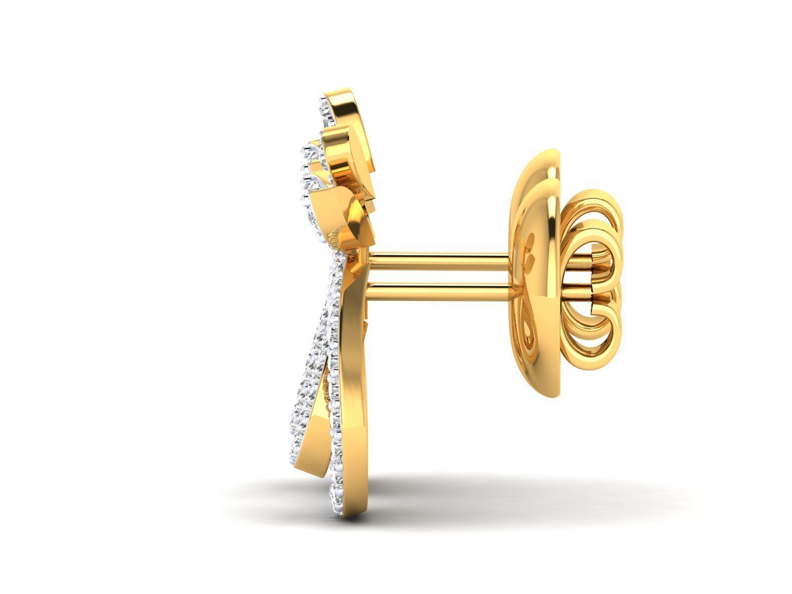 Women Pendant Earrings Ring set 3dm stl render detail 3D print model_35