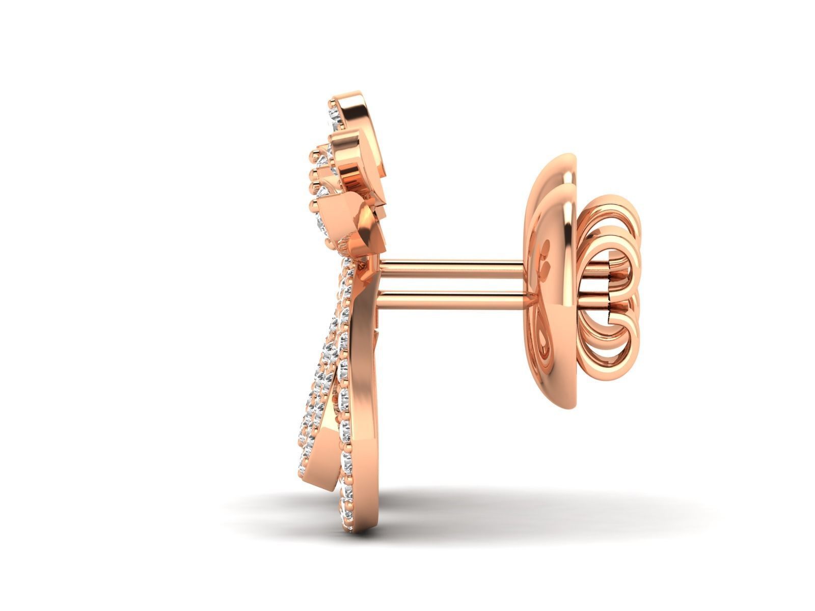 Women Pendant Earrings Ring set 3dm stl render detail 3D print model_26