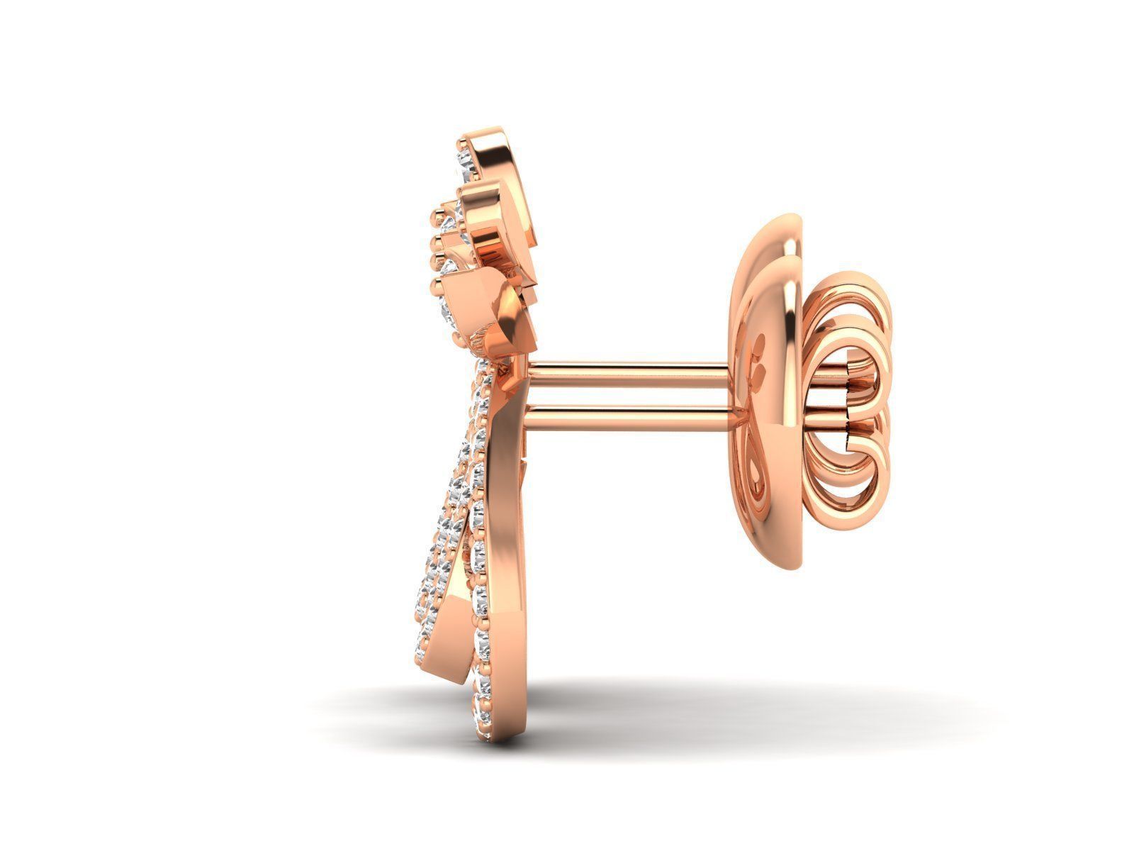 Women Pendant Earrings Ring set 3dm stl render detail 3D print model_25