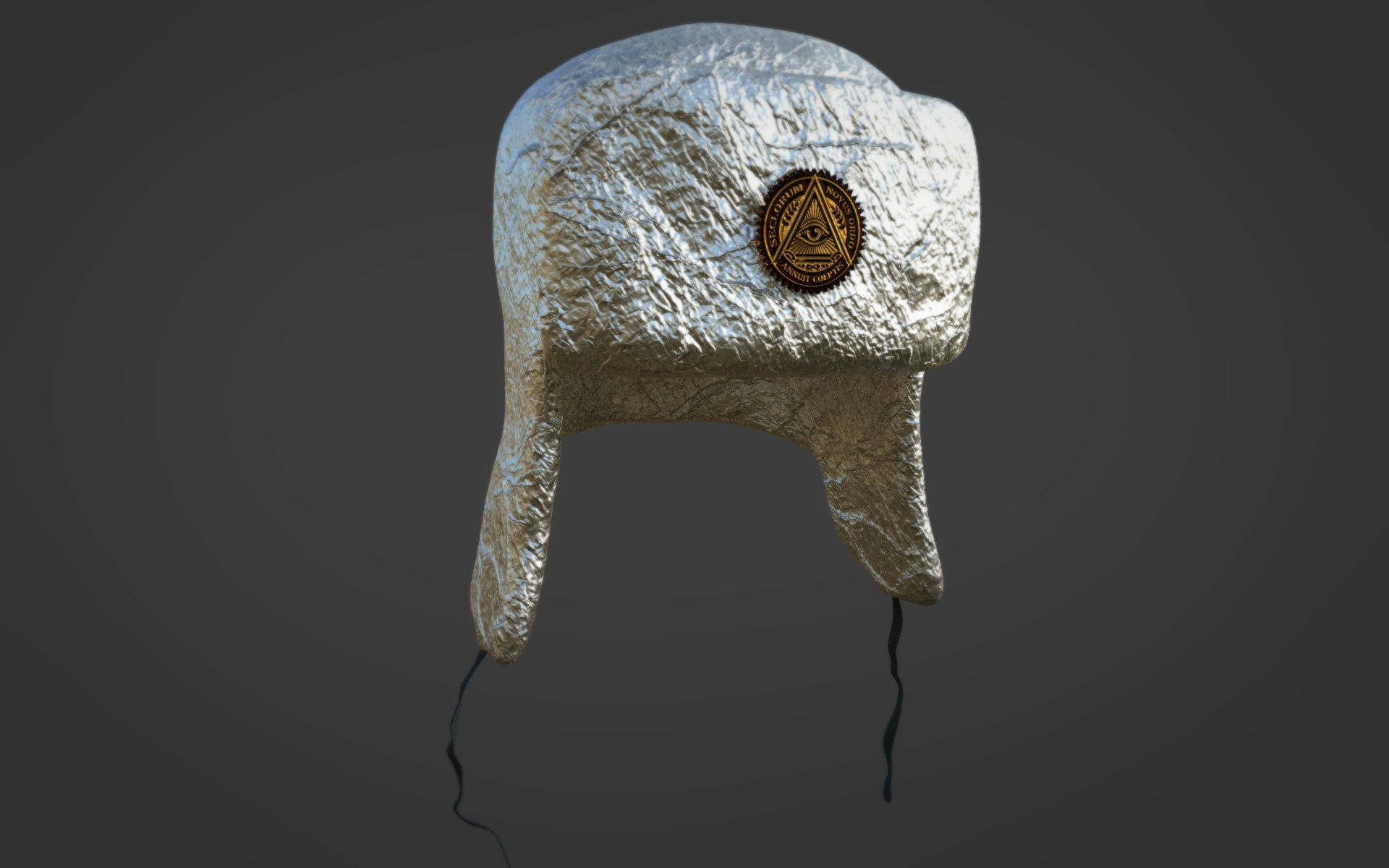 Foil Hat 3D model_2