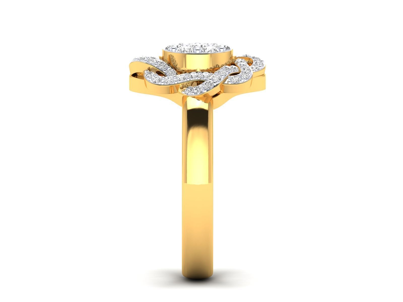 Women Pendant Earrings Ring set 3dm stl render detail 3D print model_60