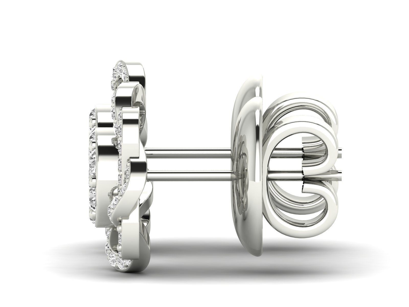 Women Pendant Earrings Ring set 3dm stl render detail 3D print model_31