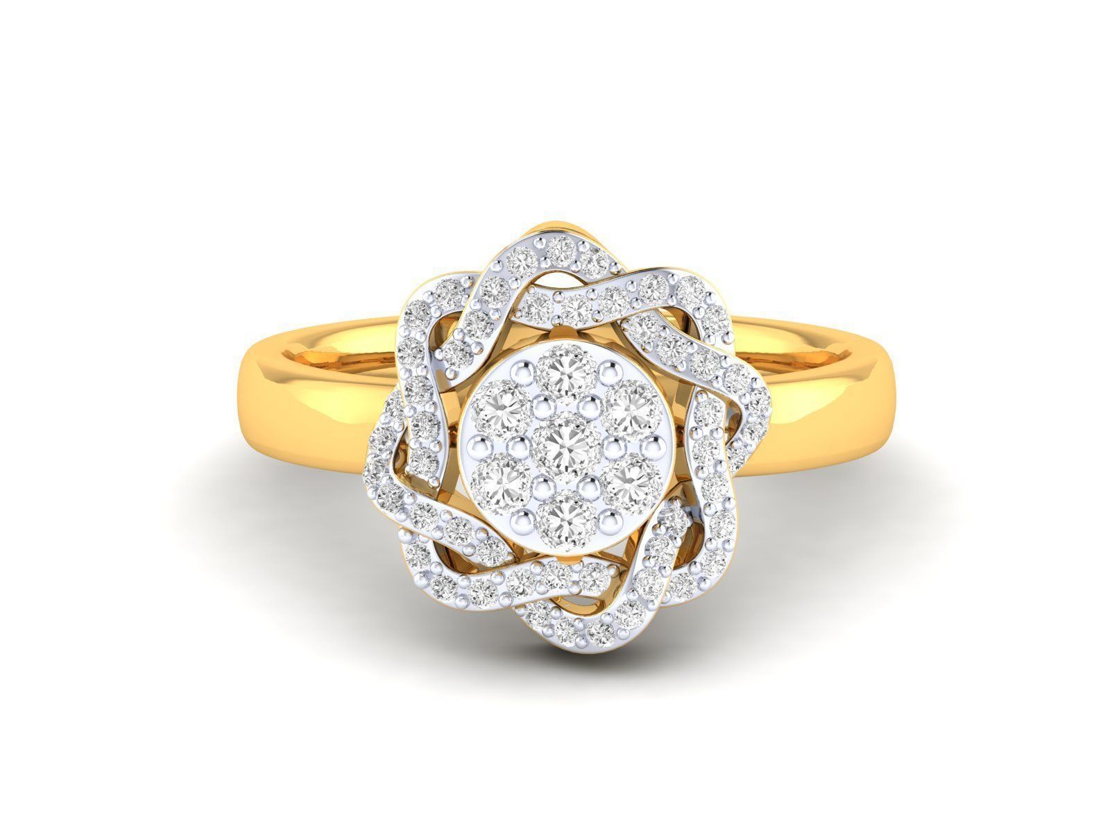 Women Pendant Earrings Ring set 3dm stl render detail 3D print model_61