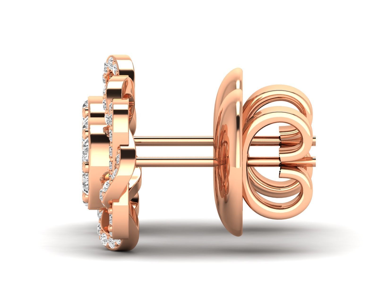 Women Pendant Earrings Ring set 3dm stl render detail 3D print model_26