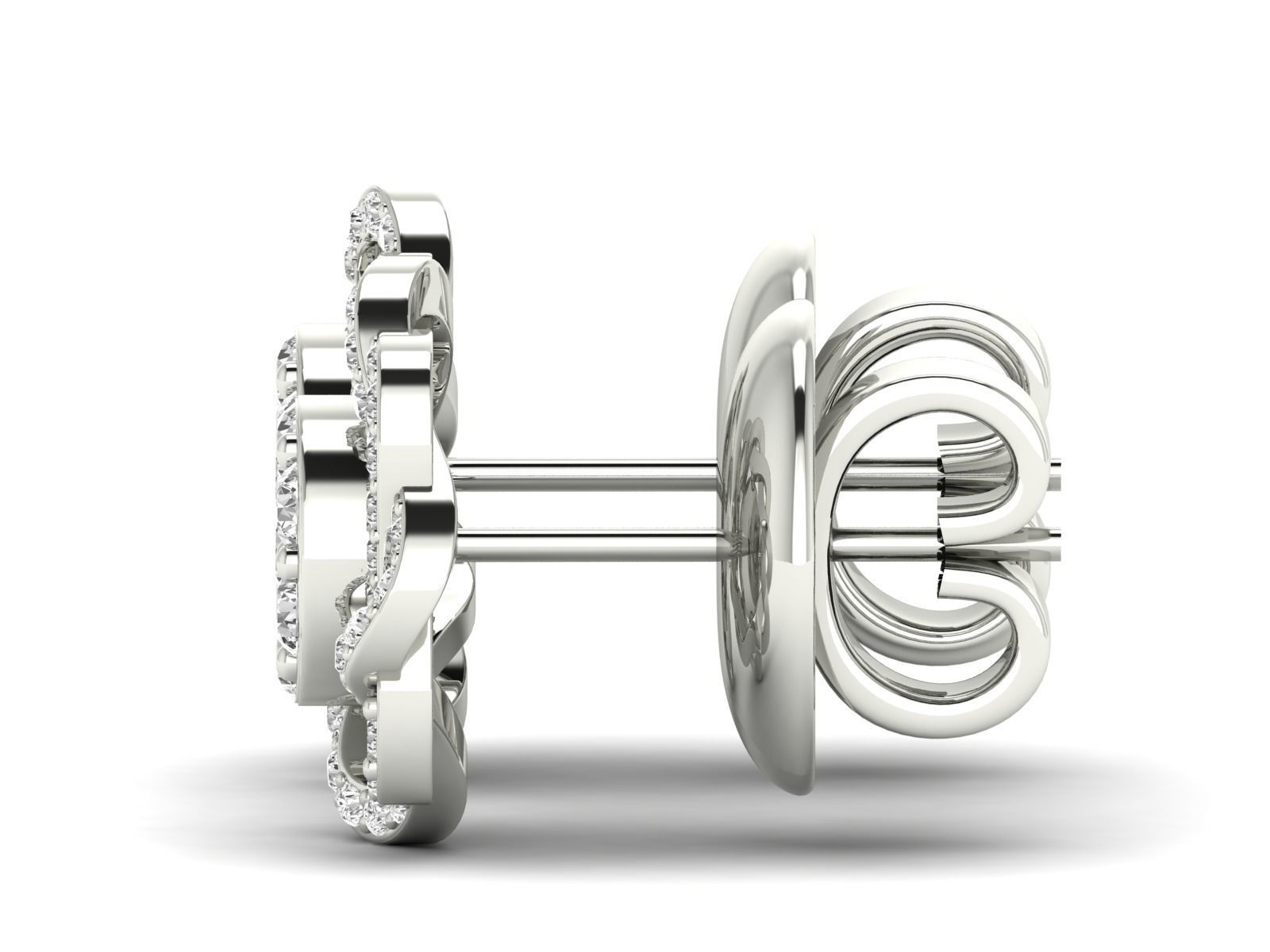 Women Pendant Earrings Ring set 3dm stl render detail 3D print model_32