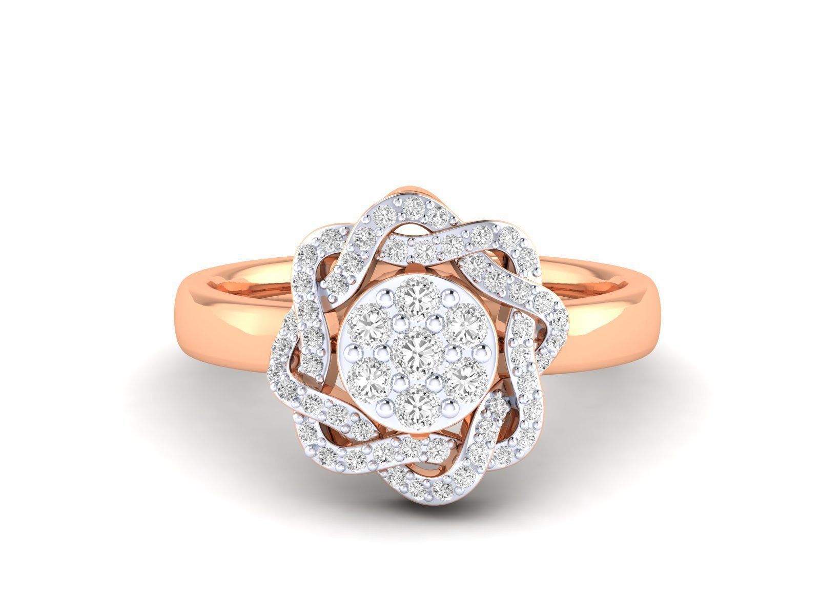 Women Pendant Earrings Ring set 3dm stl render detail 3D print model_1