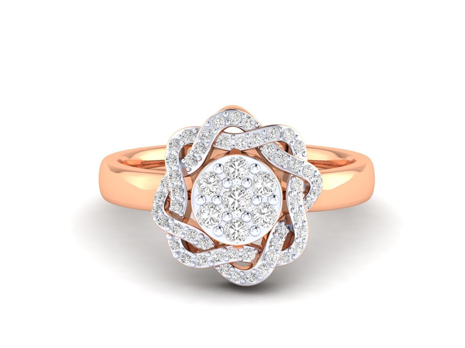 Women Pendant Earrings Ring set 3dm stl render detail 3D print model_46