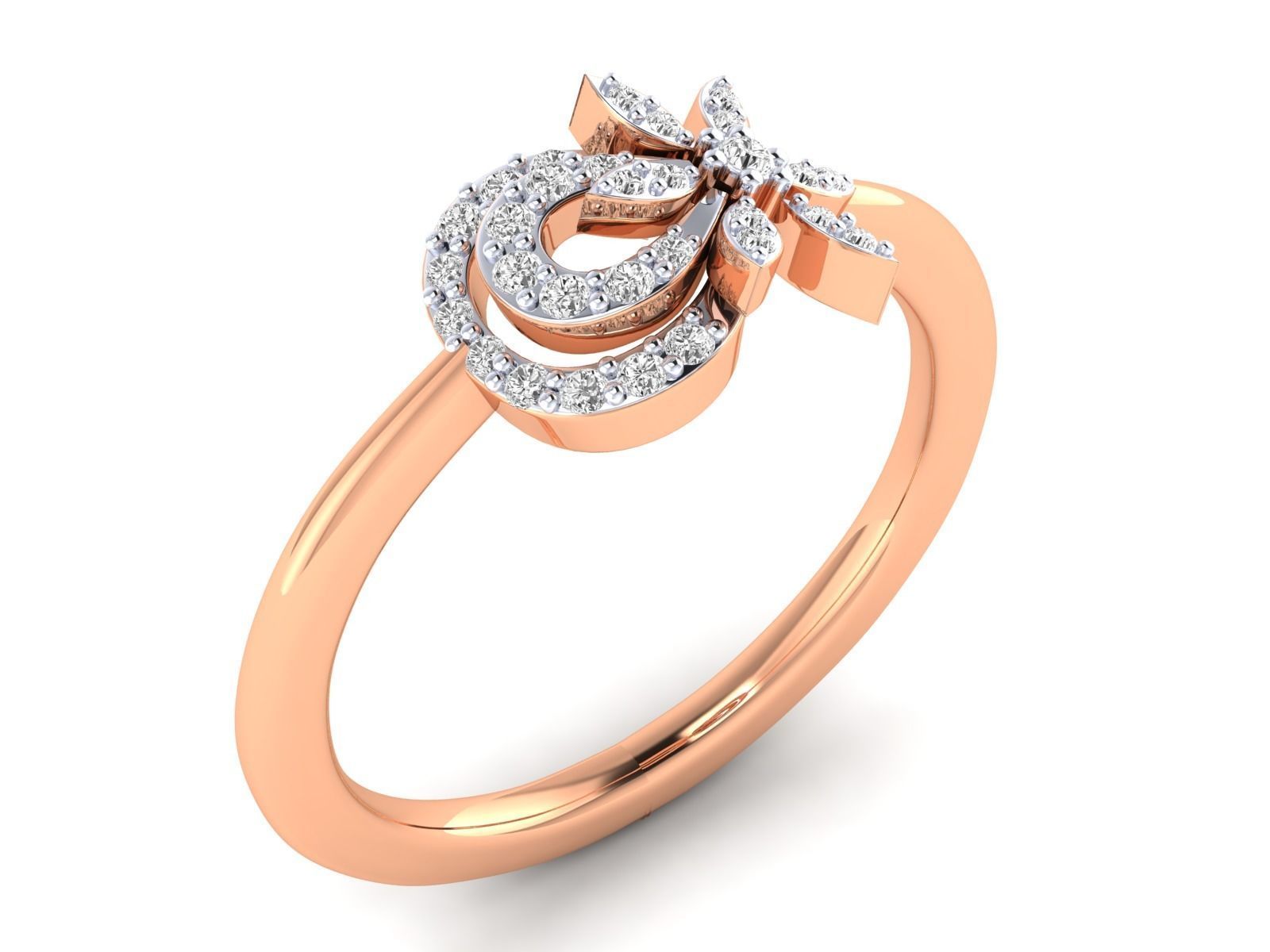 Women Pendant Earrings Ring set 3dm stl render detail 3D print model_40