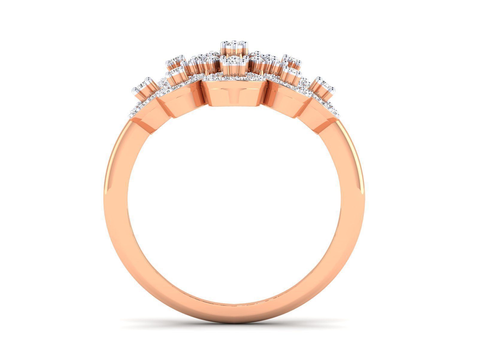 Women Pendant Earrings Ring set 3dm stl render detail 3D print model_43