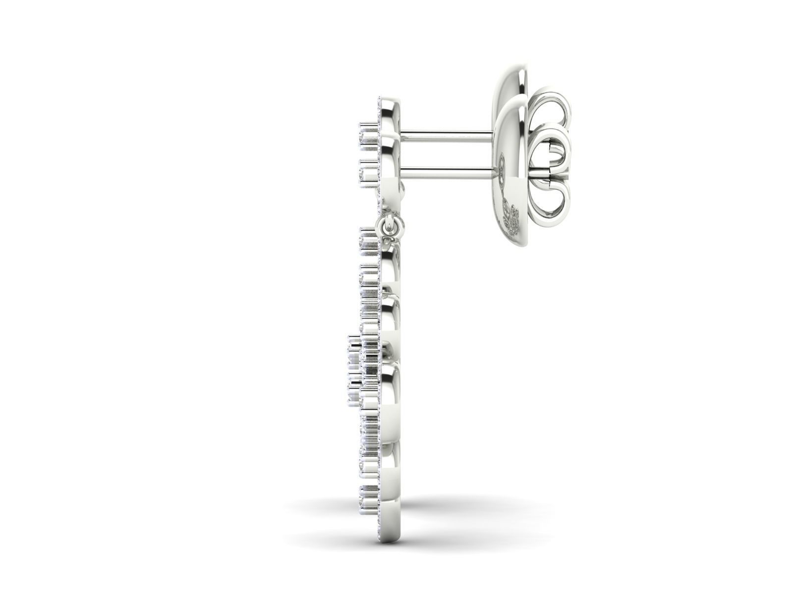 Women Pendant Earrings Ring set 3dm stl render detail 3D print model_33