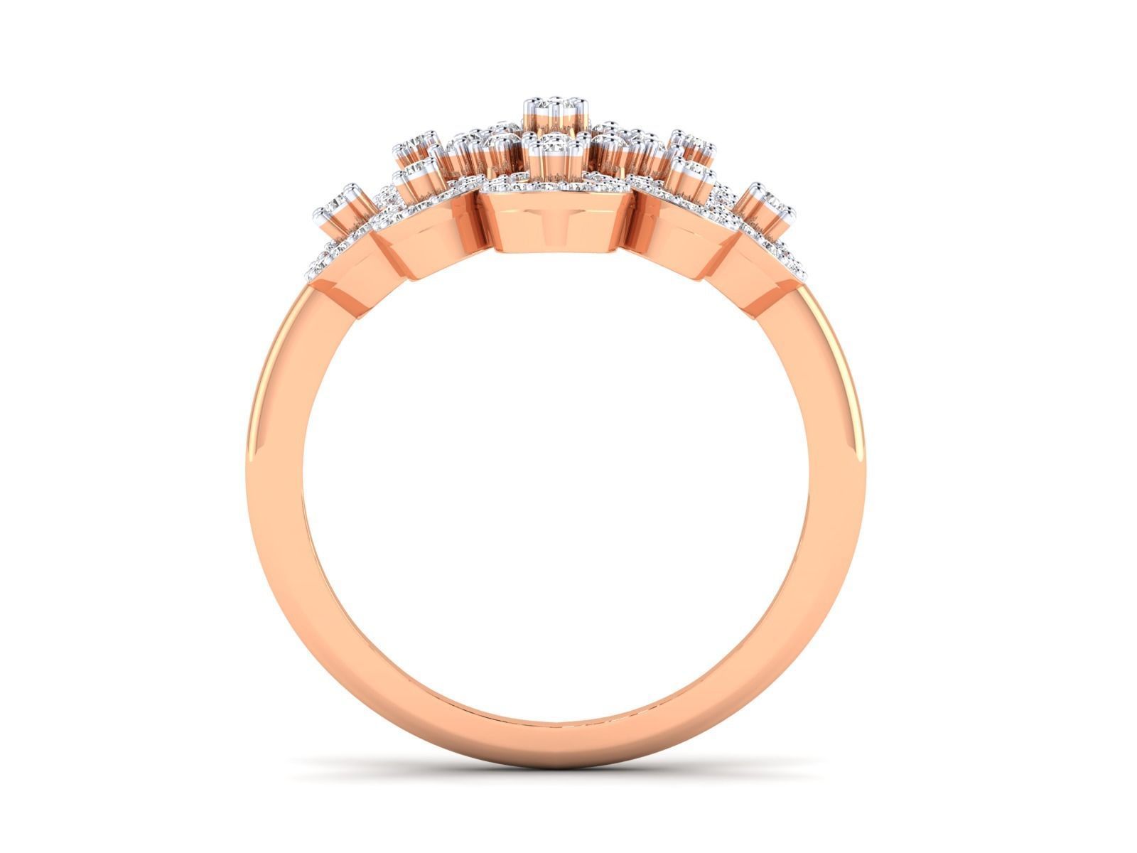 Women Pendant Earrings Ring set 3dm stl render detail 3D print model_44