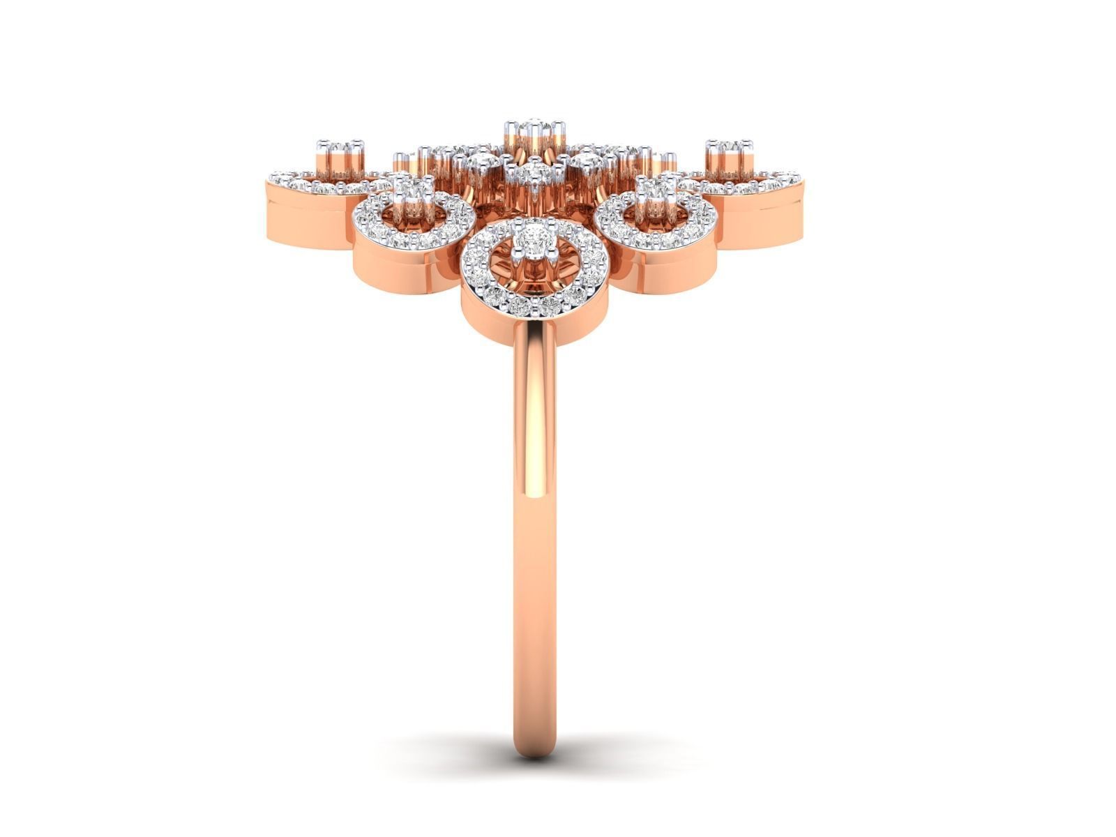 Women Pendant Earrings Ring set 3dm stl render detail 3D print model_46