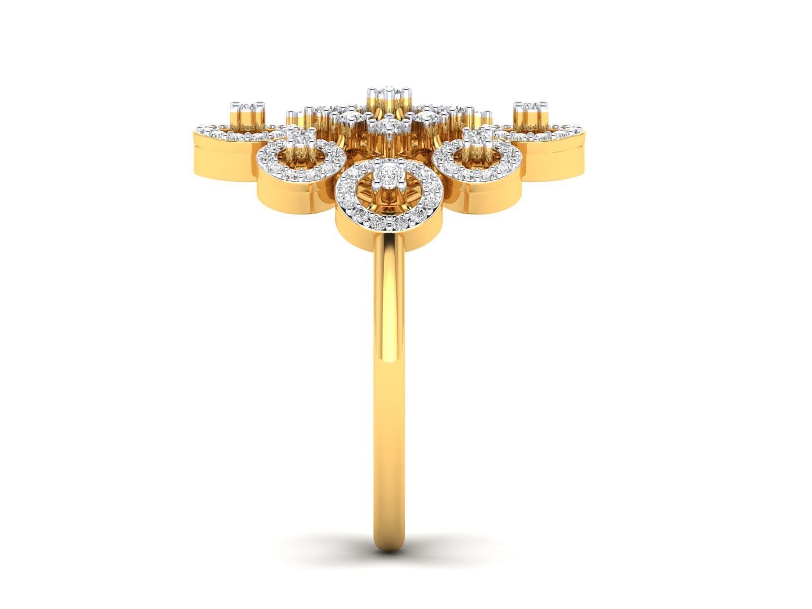 Women Pendant Earrings Ring set 3dm stl render detail 3D print model_60