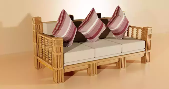 Royal Crafted Wooden 3D model