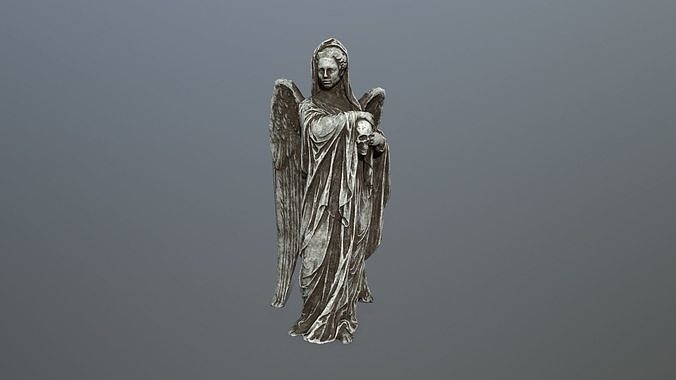 Angel Statue 2 Low-poly 3D model