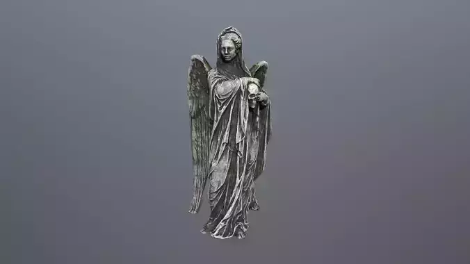 Angel Statue 2 Low-poly 3D model
