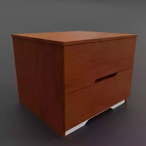 Bedside-table nightstand with two drawers