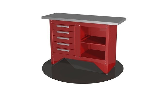 Workbench V2 Garage tool 3D model