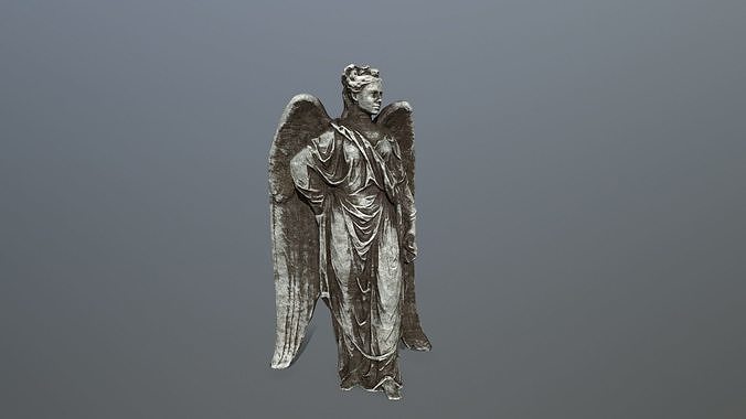 Angel Statue 5 Low-poly 3D model