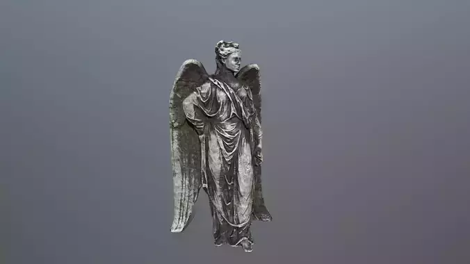 Angel Statue 5 Low-poly 3D model