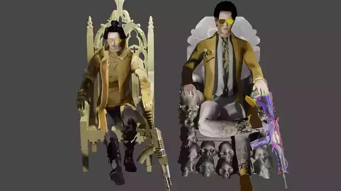 Pubg 3D character  3D model