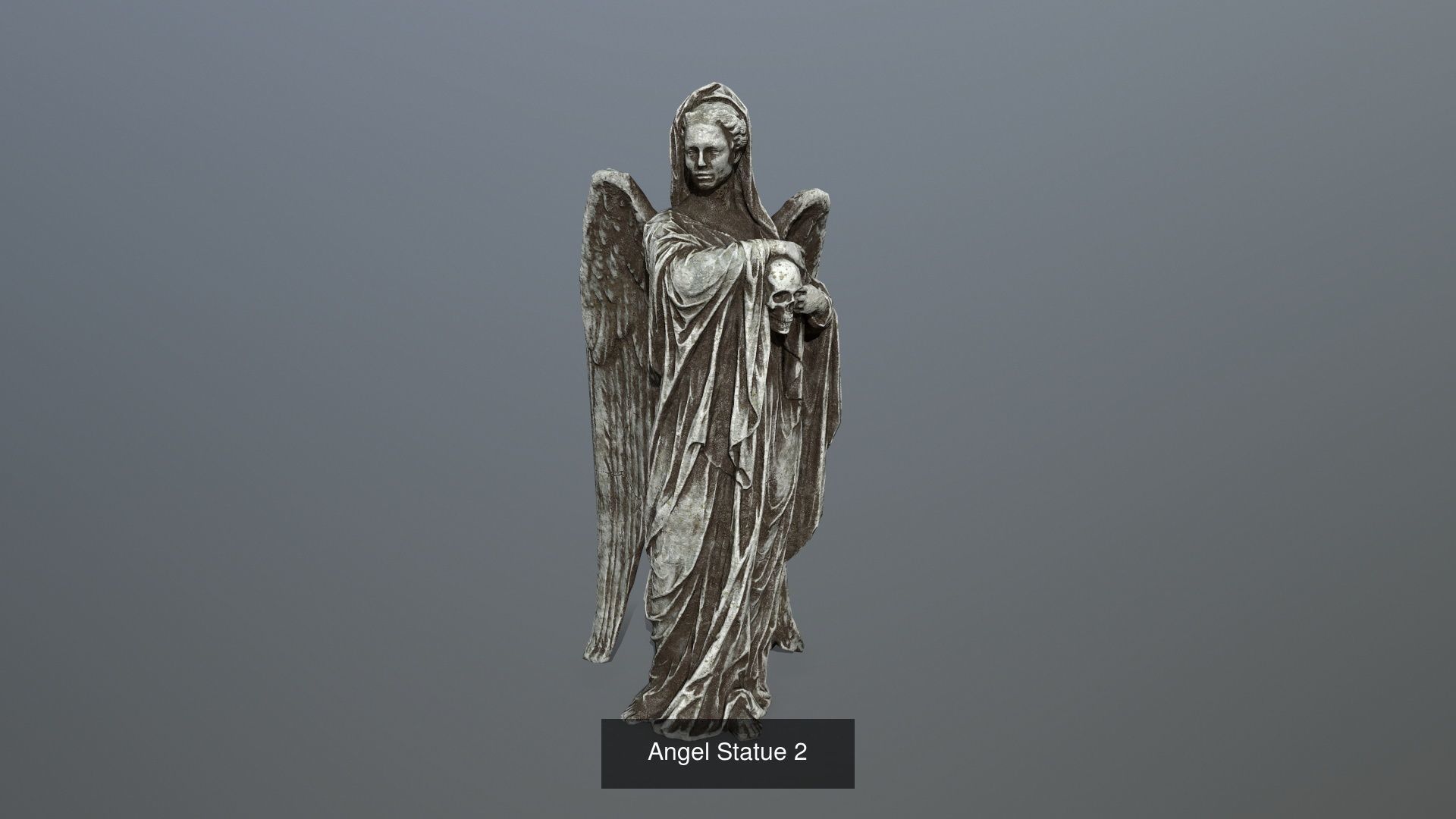 angel set statue of 3D Model Collection_4