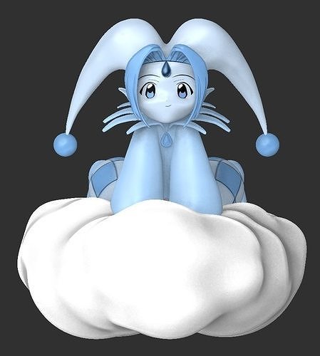 Sakura Cloud Rain Card 3D print model