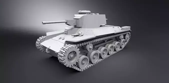 Type 97 Chin-Ha Scale model 3D print model