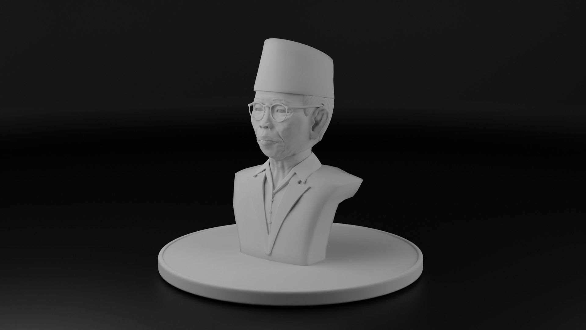 Ki Hajar Dewantara 3D model_5
