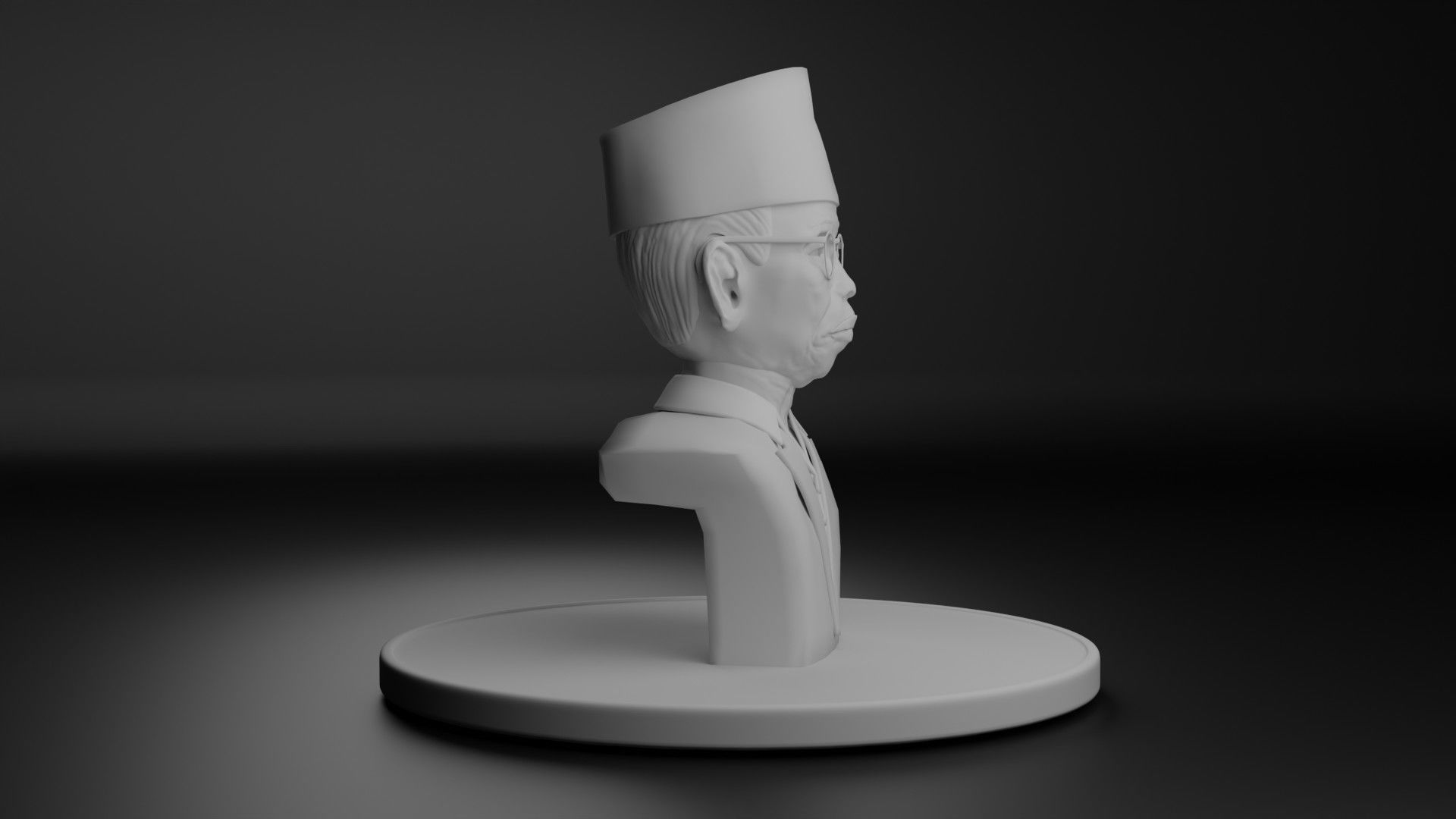 Ki Hajar Dewantara 3D model_2