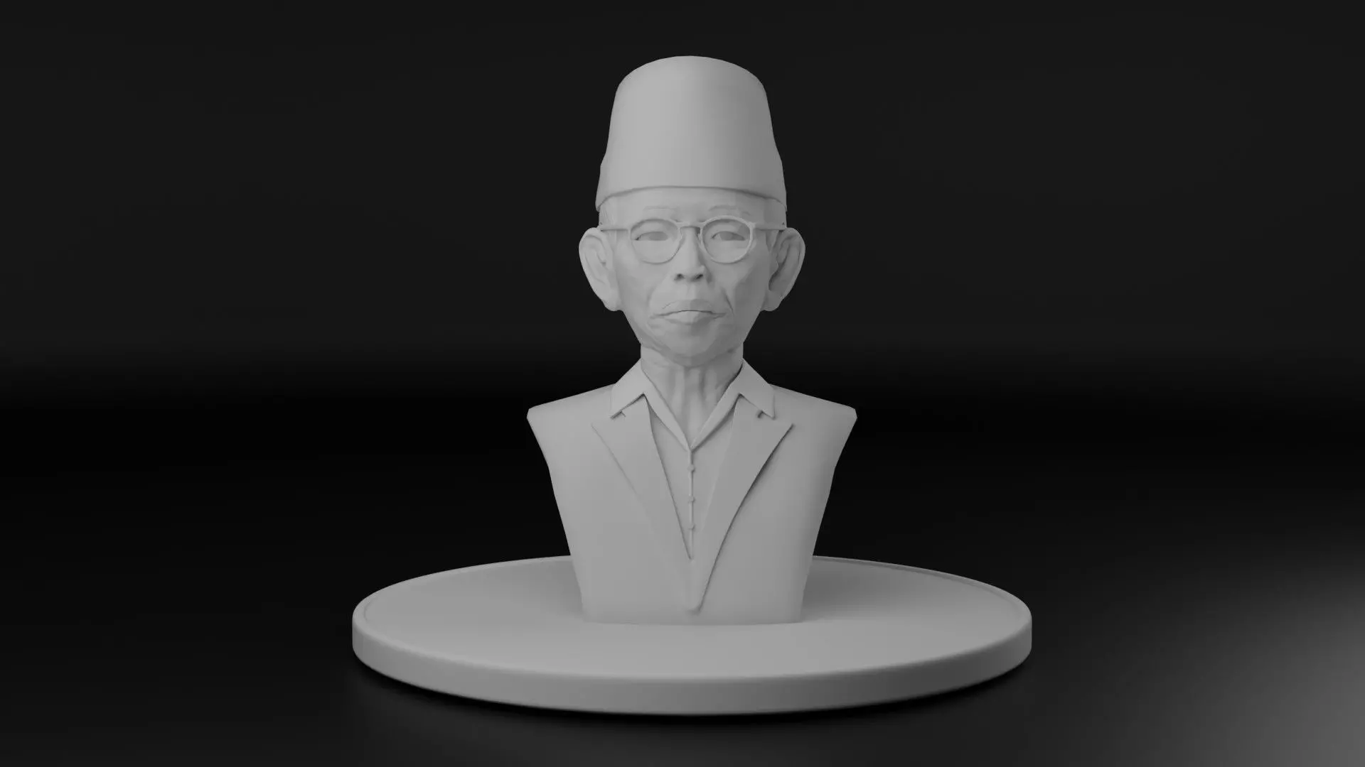 Ki Hajar Dewantara 3D model_0
