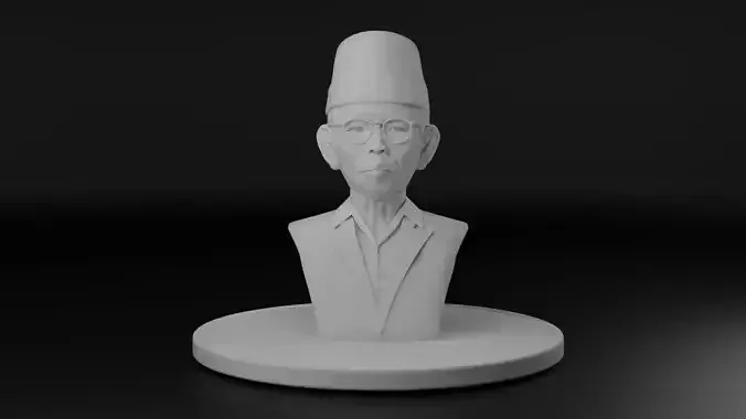 Ki Hajar Dewantara 3D model