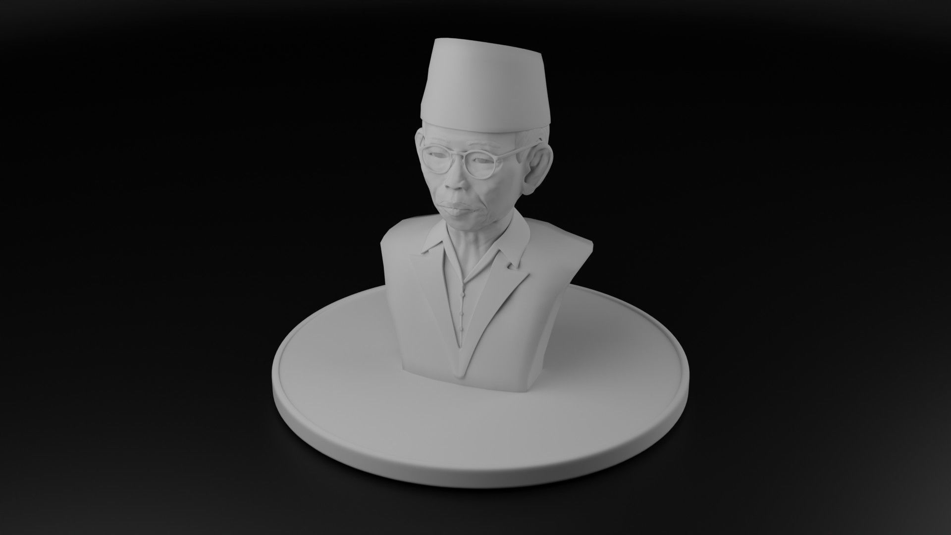 Ki Hajar Dewantara 3D model_6