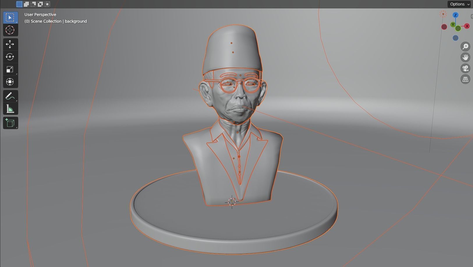 Ki Hajar Dewantara 3D model_10